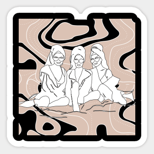 Girl time Selfcare Slumber party Sticker